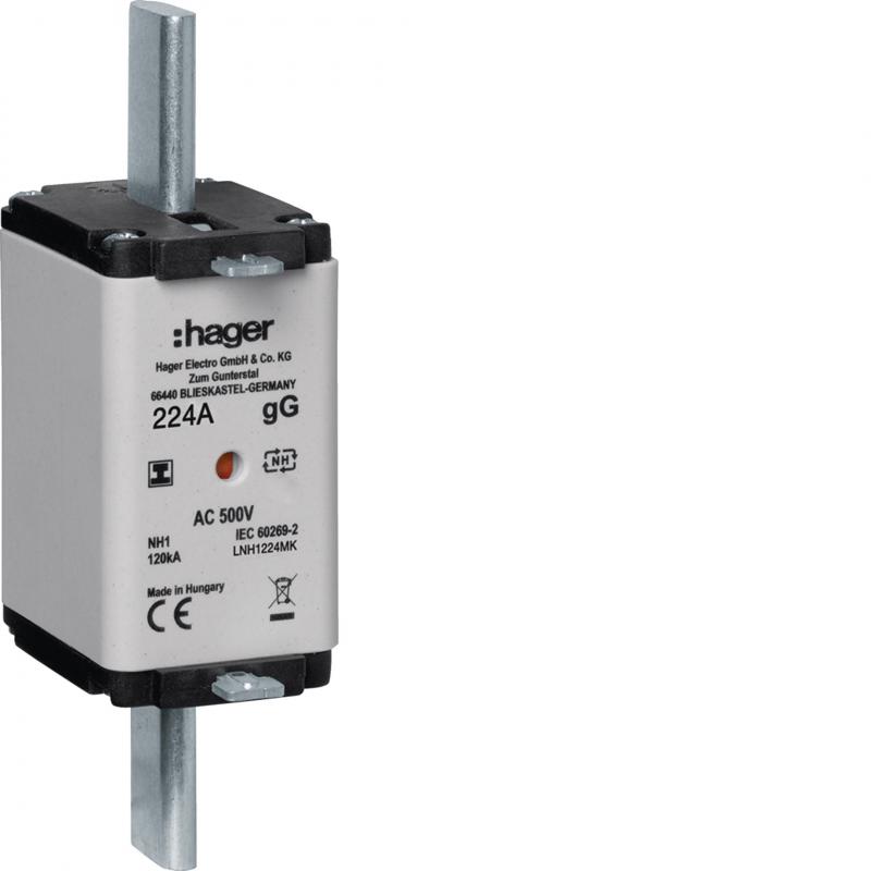 Hager NH-Sicherung NH1 gG 500V 224A Iso-Griff