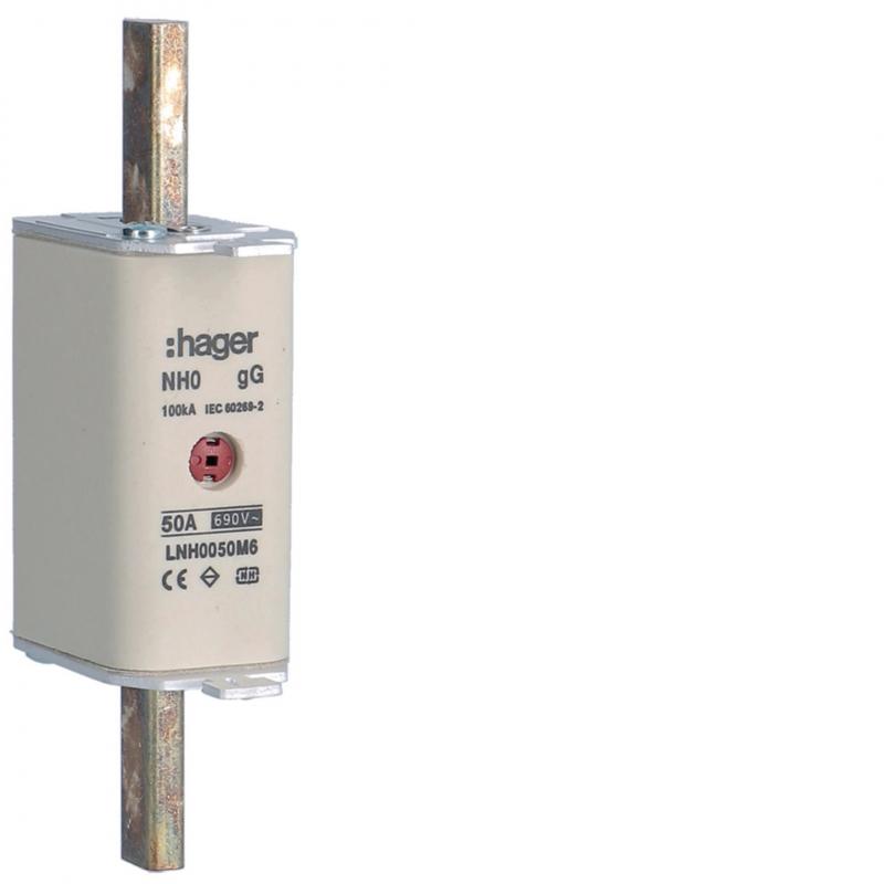 Hager NH-Sicherung NH0 gG 690V 50A K-Melder