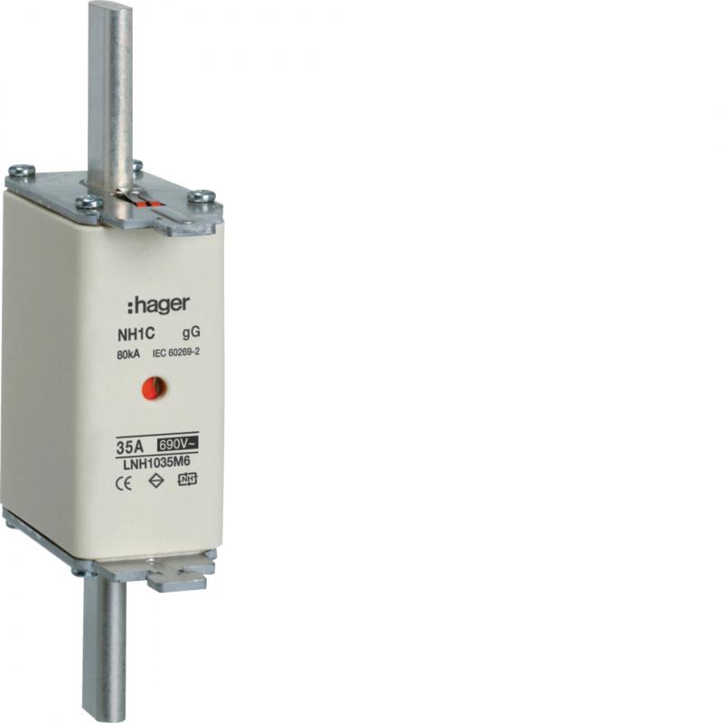 Hager NH-Sicherung NH1C gG 690V 35A K-Melder