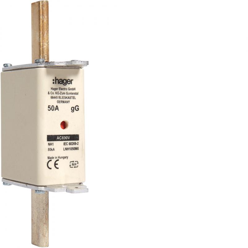 Hager NH-Sicherung NH1C gG 690V 50A K-Melder