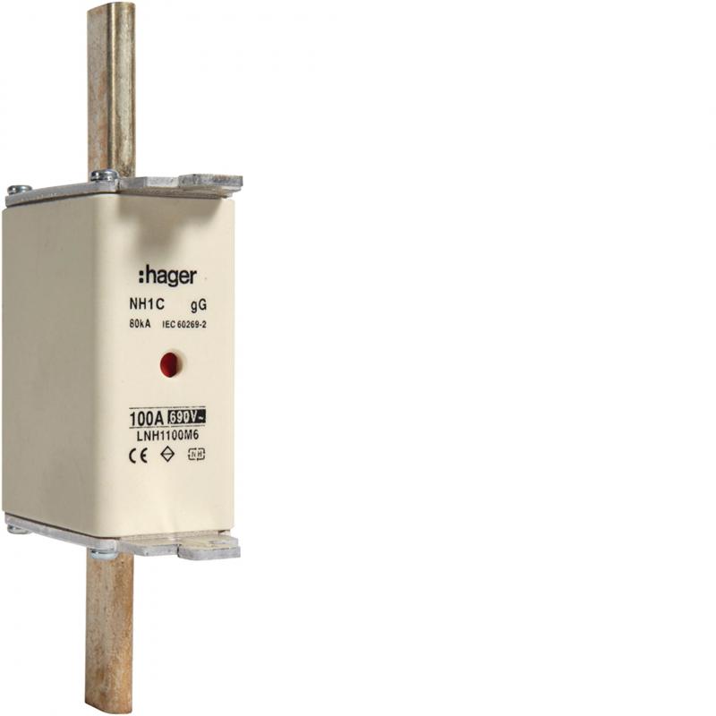 Hager NH-Sicherung NH1C gG 690V 100A K-Melder
