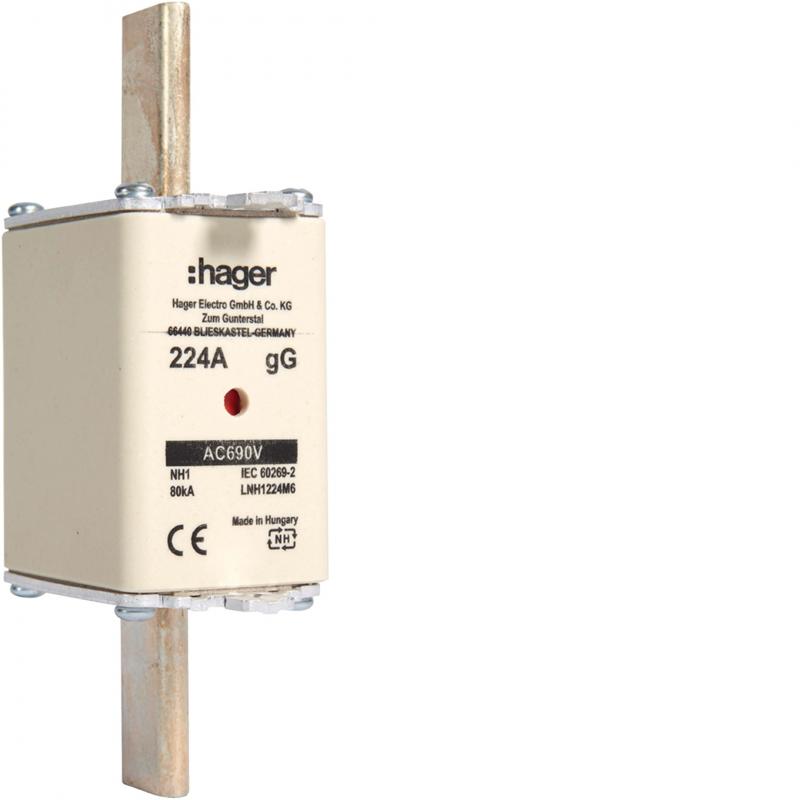 Hager NH-Sicherung NH1 gG 690V 224A K-Melder