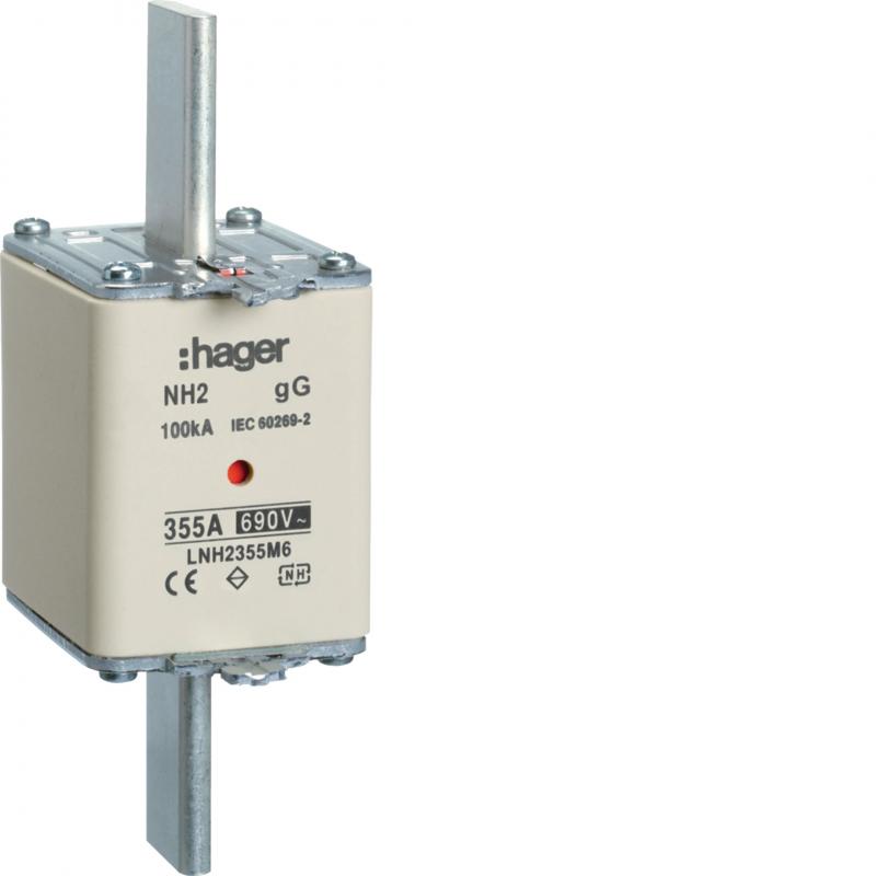 Hager NH-Sicherung NH2 gG 690V 355A K-Melder
