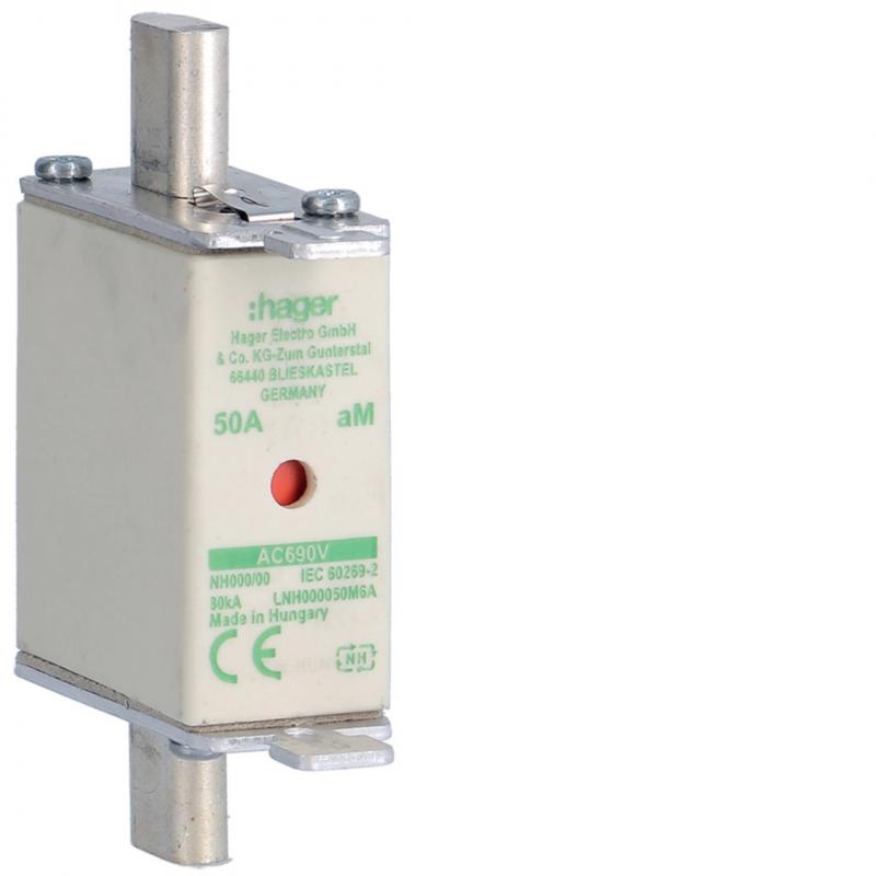 Hager NH-Sicherung NH000 690V aM 50A K-Melder