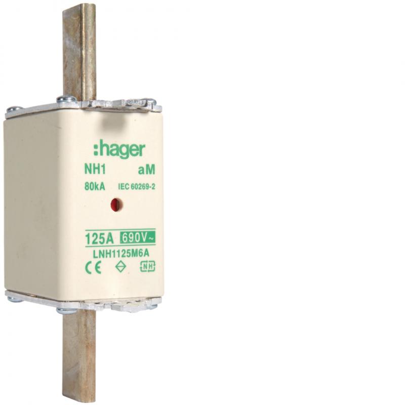 Hager NH-Sicherung NH1 690V aM 125A K-Melder