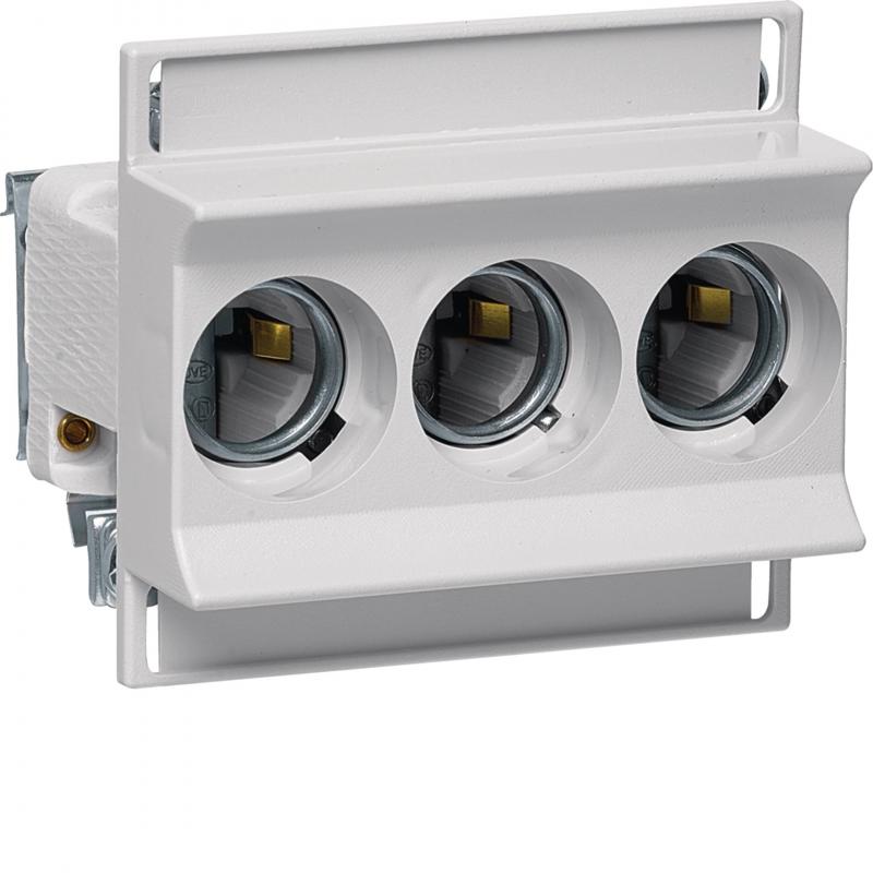 Hager Keramiksockel D02 m. Schelle, 3-p, 63A