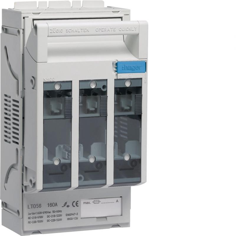 Hager Si-Lasttrennschalter LT NH00 40mm M8