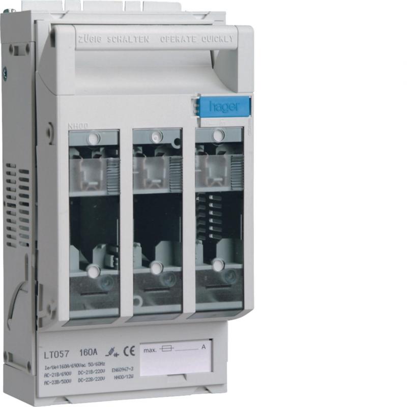 Hager Si-Lasttrennschalter LT NH00 60mm PK