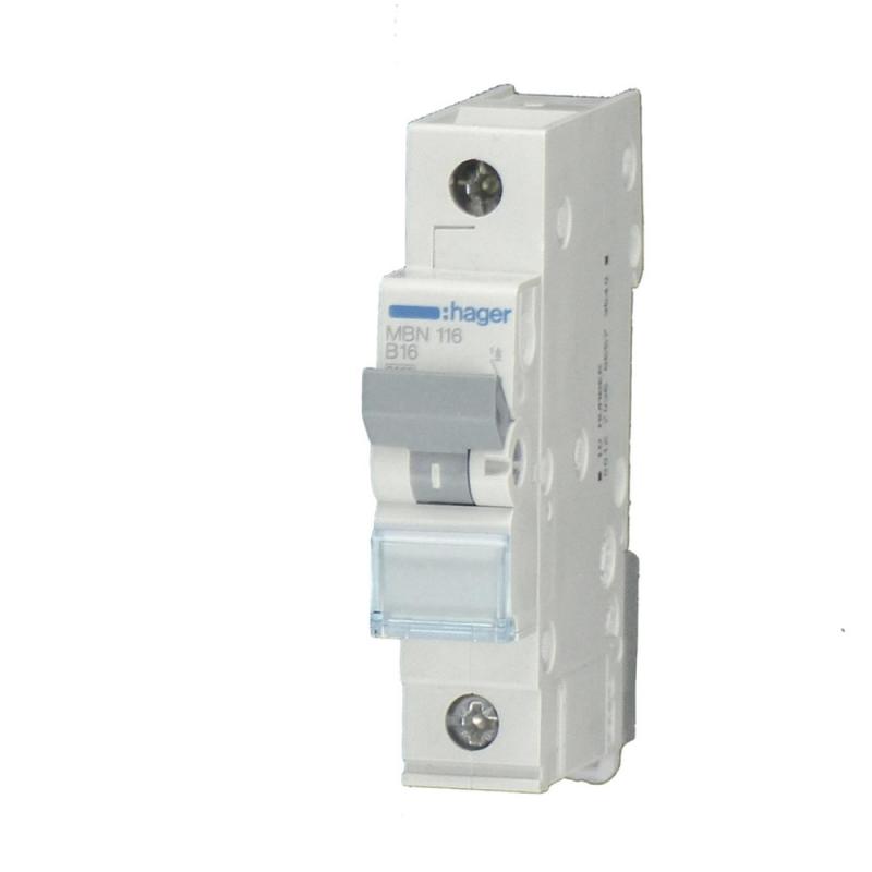 Hager LS-Schalter 1polig 6kA C-4A 1M