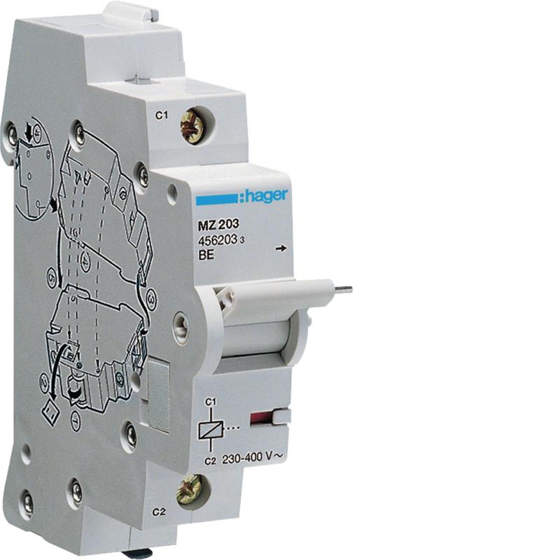 Hager Arbeitstromausl. 230-415V AC 110-130V DC