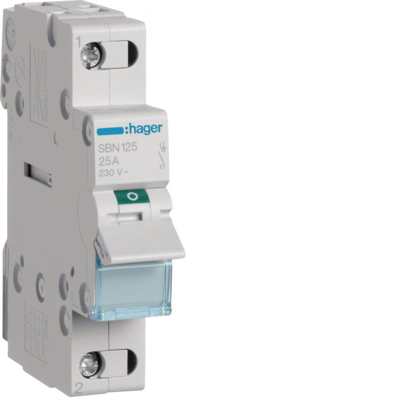 Hager Ausschalter 25A 1S 230V AC 1PLE