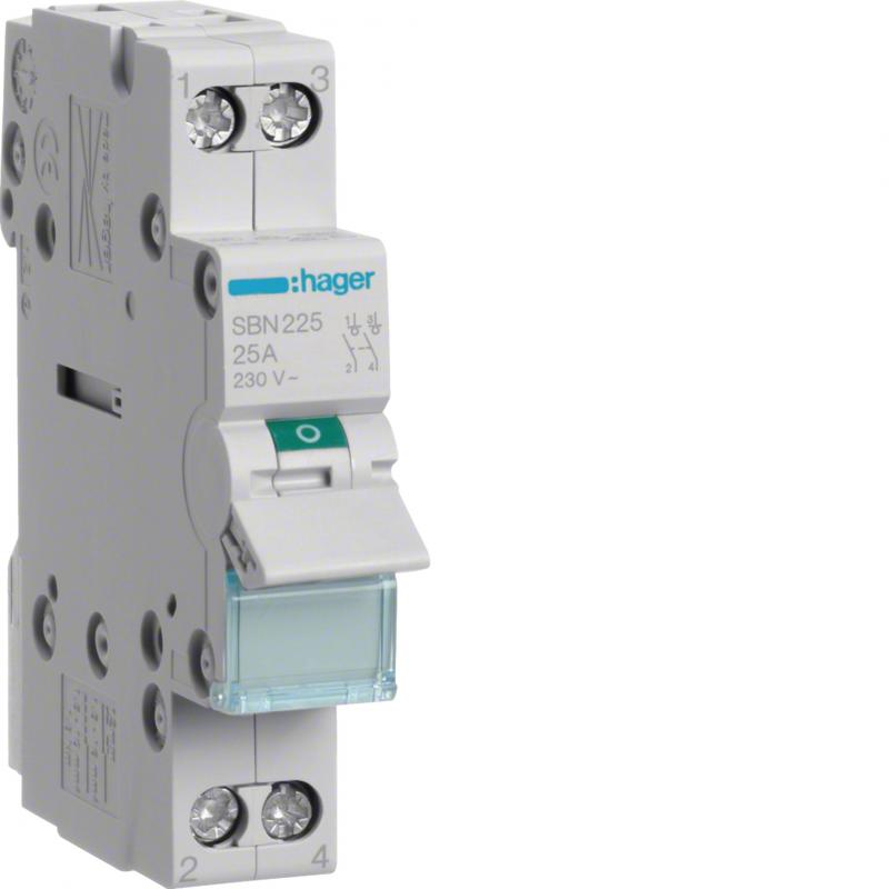 Hager Ausschalter 25A 2S 400V AC 1PLE
