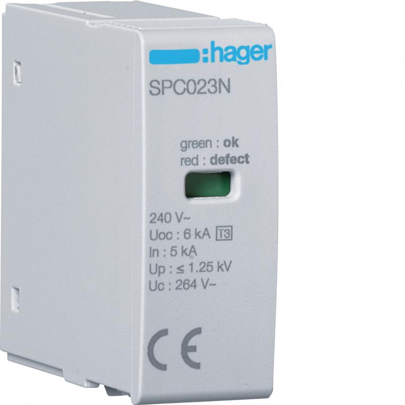 Hager Steckmodul T3 1P Uc 264V In 5kA