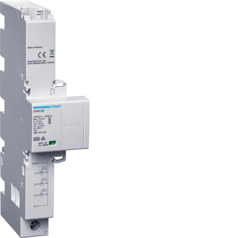 Hager Kombiableit. T1+T2+T3 3P 12,5kA TNC 315A
