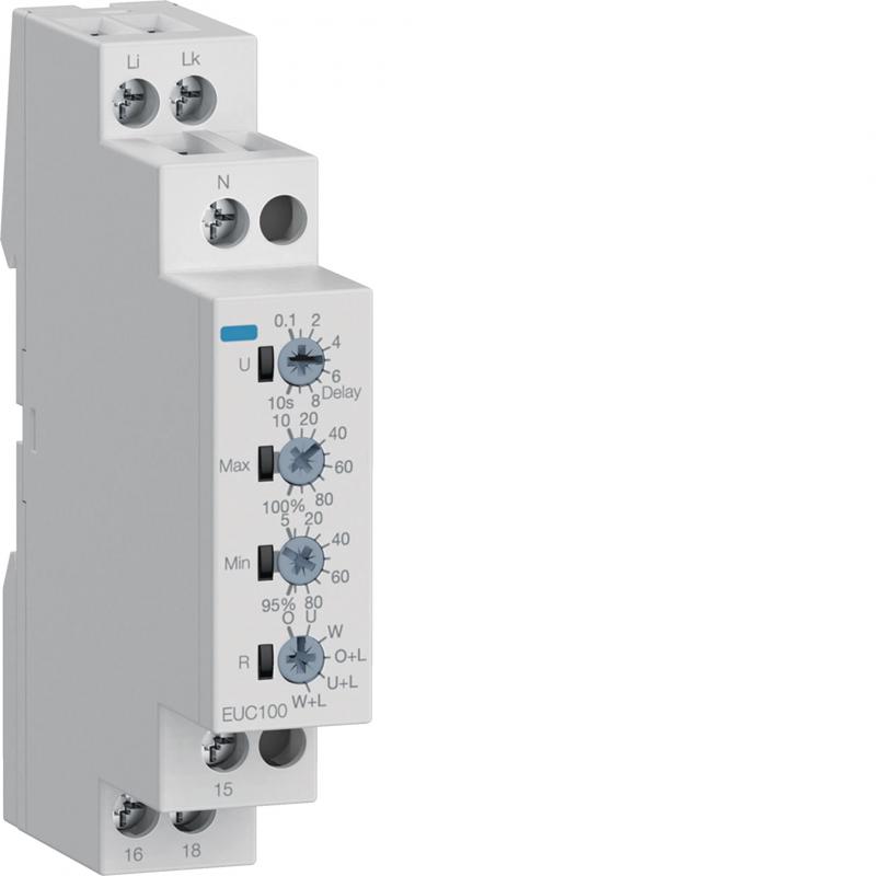 Hager Kontrollrelais Stromüberwachung 1P 1W