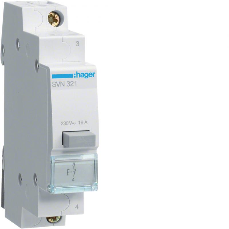 Hager Taster 16A 1Ö 230V AC 1PLE