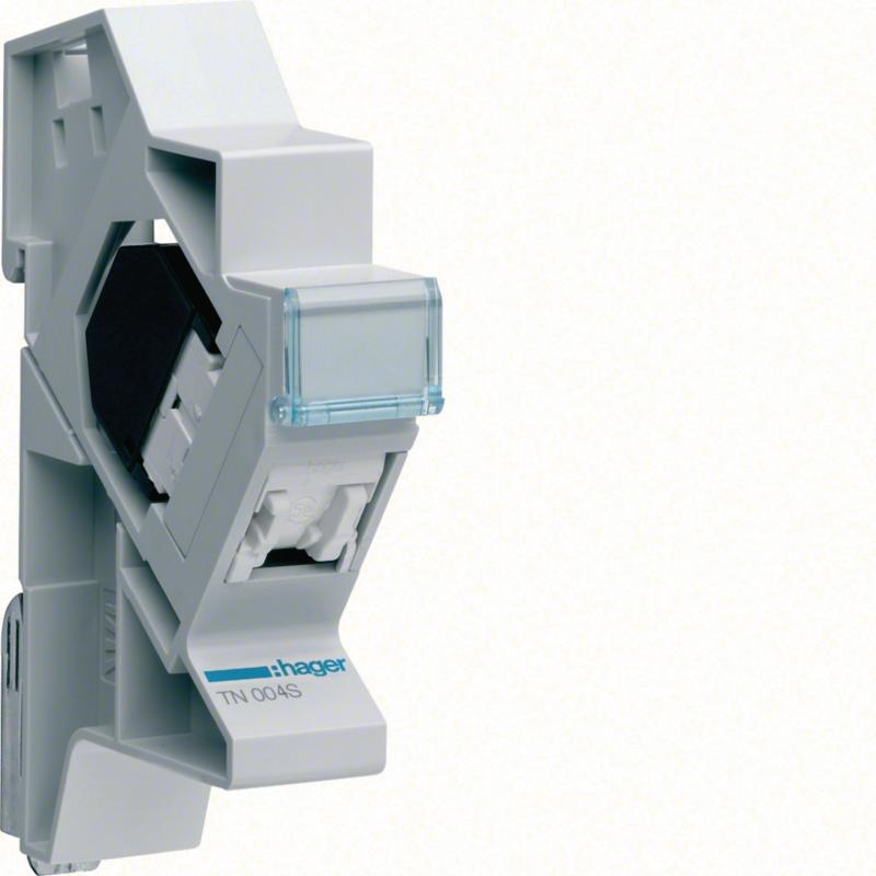 Hager Patchmodul RJ45 CAT5e UTP f. Hutschienen