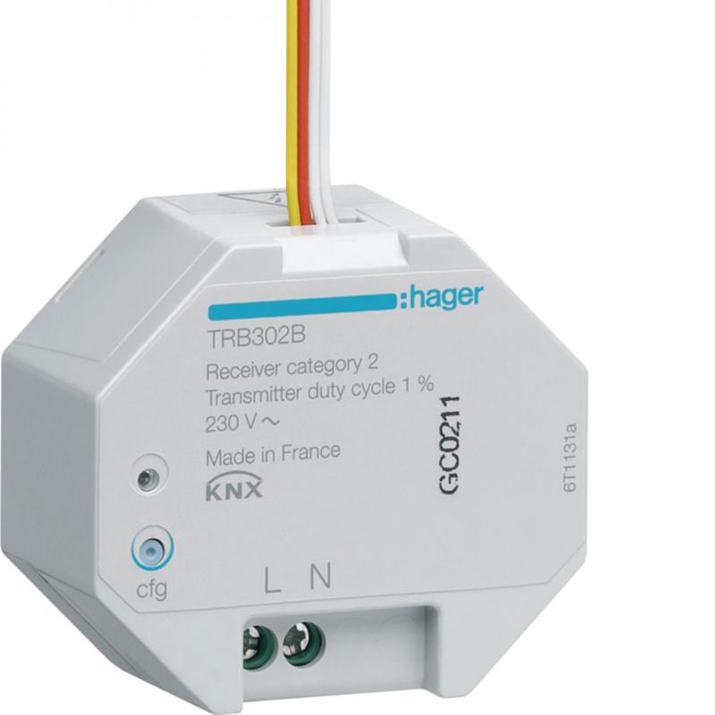 Hager Funk UP Eingang 2 fach 230V, q.-link
