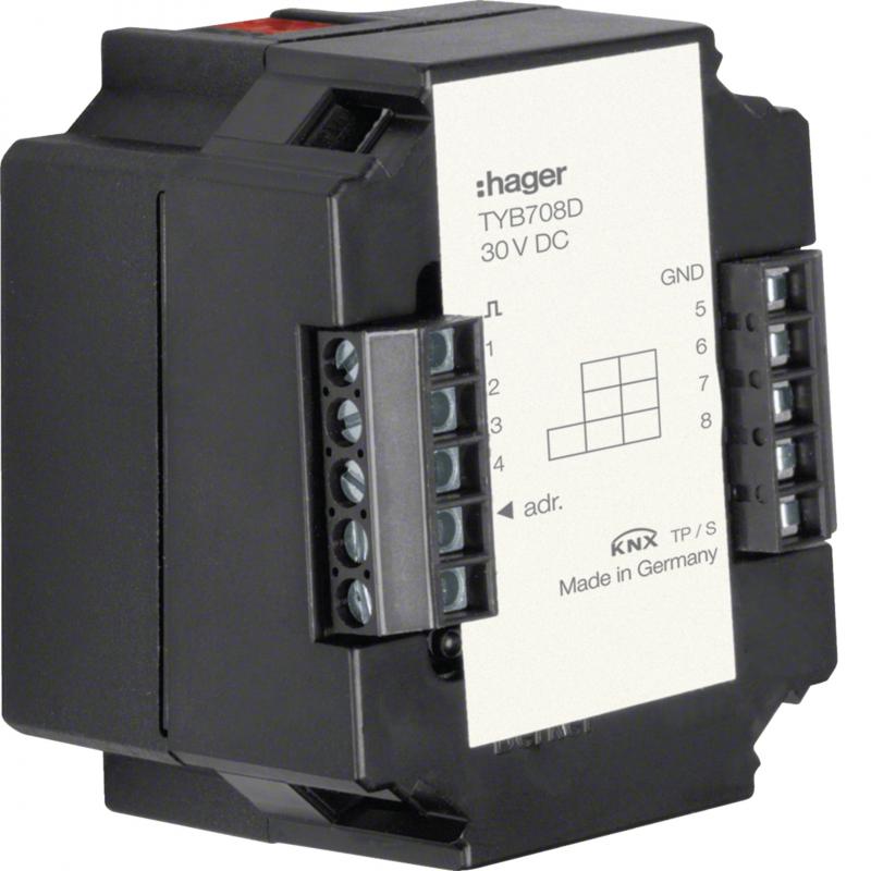 Hager Universal-Schnittstelle 8-fach KNX, UP