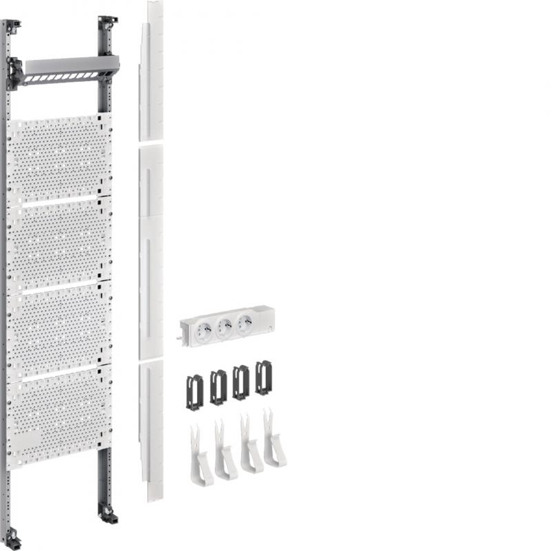 Hager Komplettfeld / Multimediafeld, univers Z, 1050mm, 1-feld, ohne Patchmodule