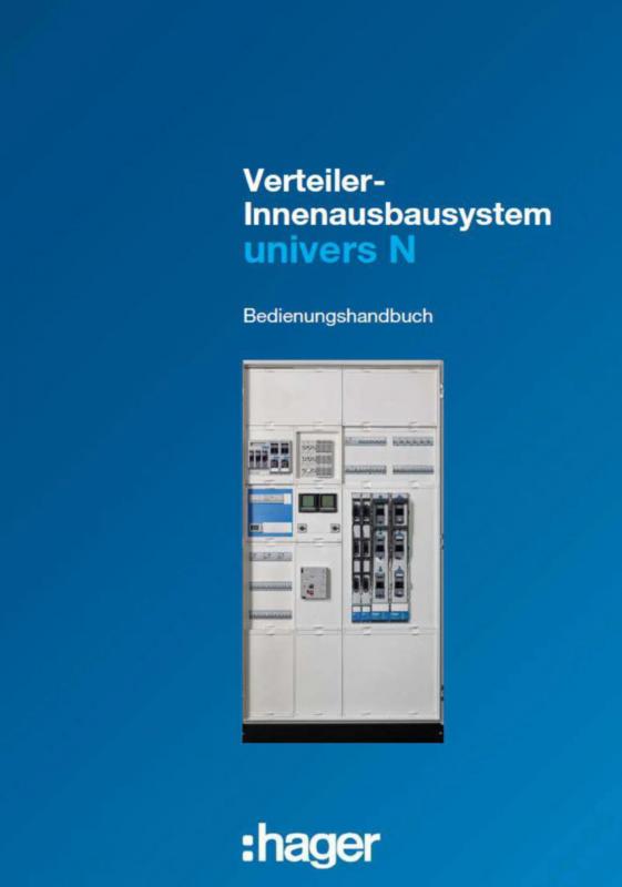 Hager 10x Bedienungshandbuch für univers N