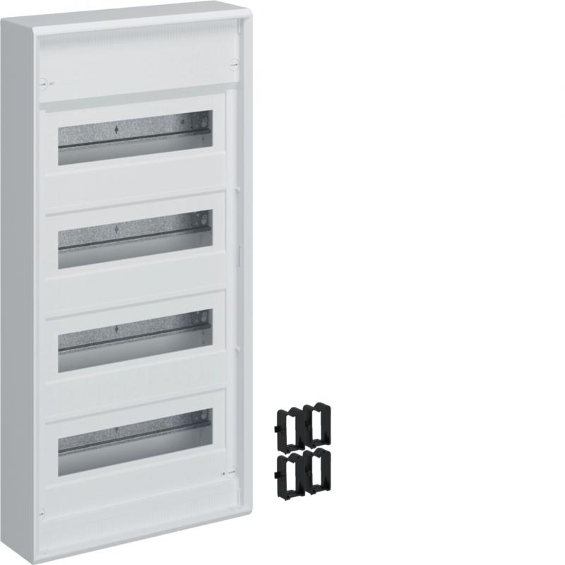 Hager Kleinverteiler volta, Aufputz, 4x12 PLE, IP30, Schutzklasse II, ohne Tür