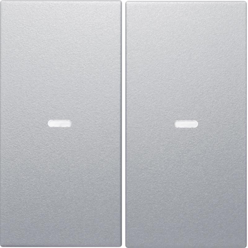 Berker 80960383 Abdeckung 2f. Tastsen.-Modul S/B Alu