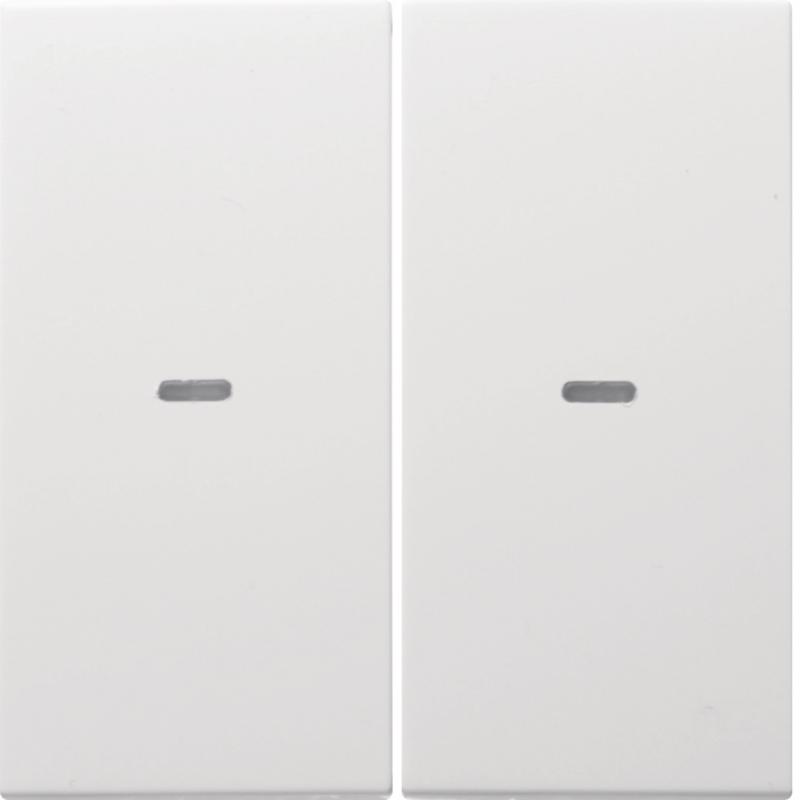 Berker 80960389 Abdeckung 2f. Tastsen.-Modul S/B pw