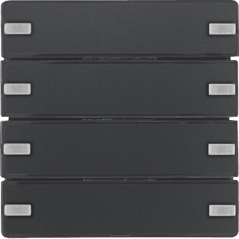 Berker 80144326 KNX Tastsensor 4-fach Komfort m. Beschriftungsfeld KNX Q.x anthr