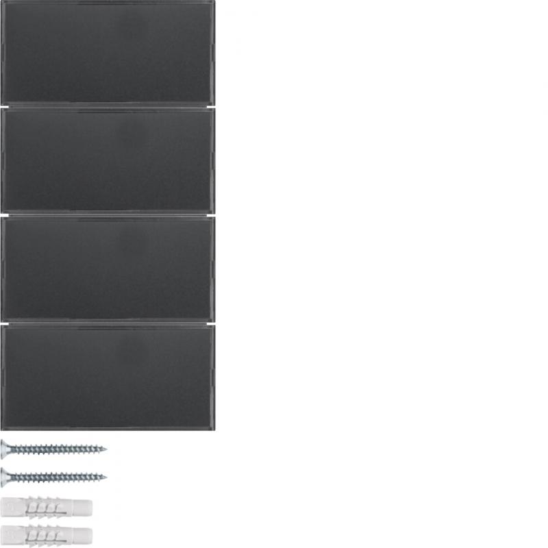 Berker 80164785 Tastsensor 4f Komf m BF KNX S.1/B.x alu