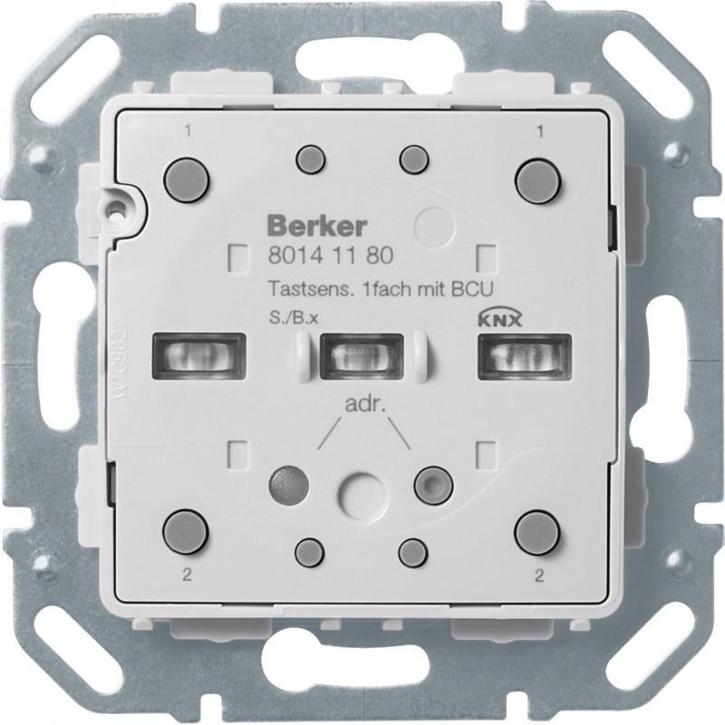 Berker 80141180 KNX Tastsensor-Modul 1-fach mit integriertem Busankoppler KNX S.