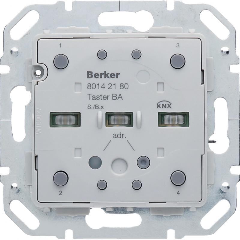 Berker 80142180 KNX Tastsensor-Modul 2-fach mit integriertem Busankoppler KNX S.