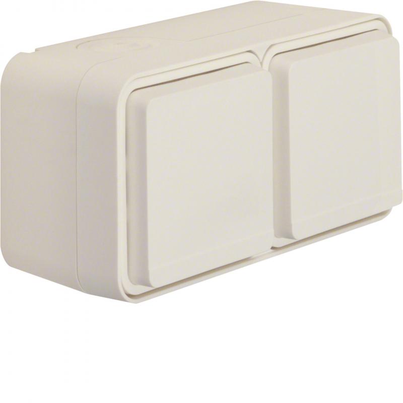 Hager Steckdose SK-S 2f waag e BS KD 2E W.1 pw
