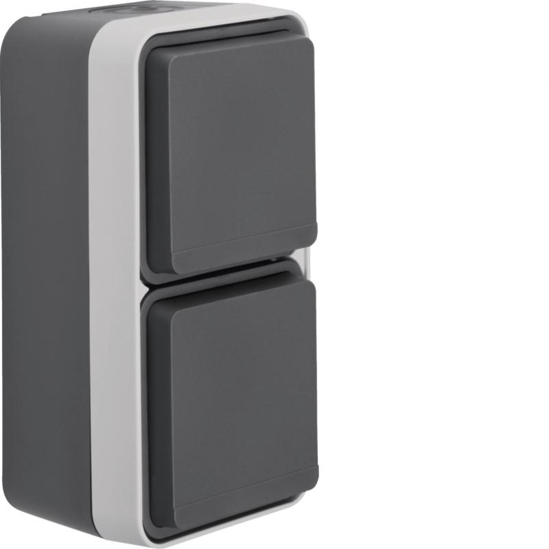 Hager Steckdose SCHUKO 2f senk eh BS KD W.1 gr