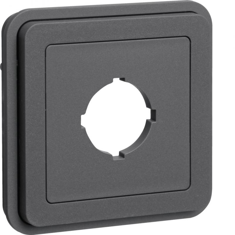 Hager Abdeckung m. Stecköffnung Ø22.5mm W.1 gr