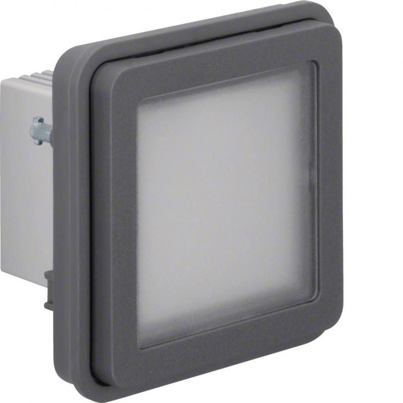 Hager LED-Signallicht-Einsatz blau W.1 grau