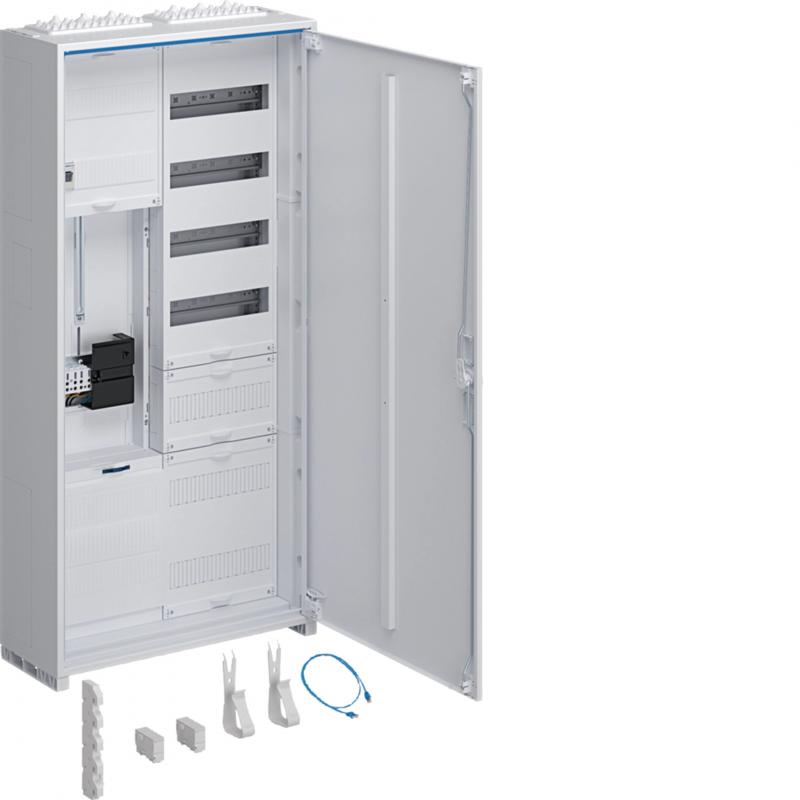Hager Komplettschr., univ.Z 1100x550x205mm SKII IP44, 1ZP/VF-5rh/APZ, 2feld, Aus