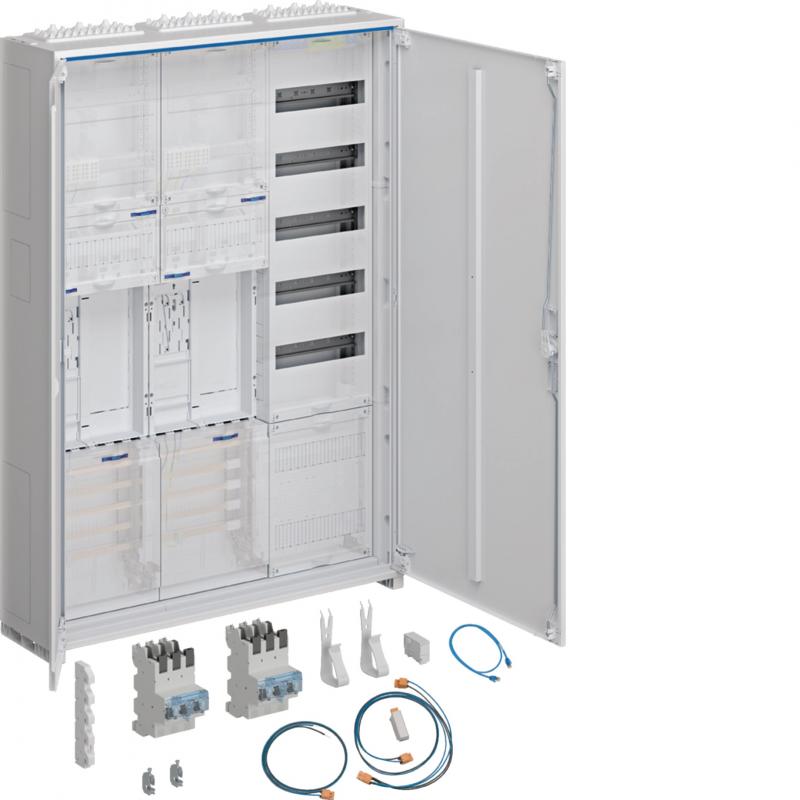 Hager Komplettschr., univ.Z 2ZP RES BKE-I OKK VT5 APZb SLS 40A ESA 1100x800x205m