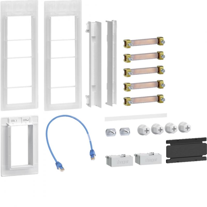 Hager Verbindungssatz, univers Z, eHZ, Schrank/Schrank, inkl. WAN-Verbindung