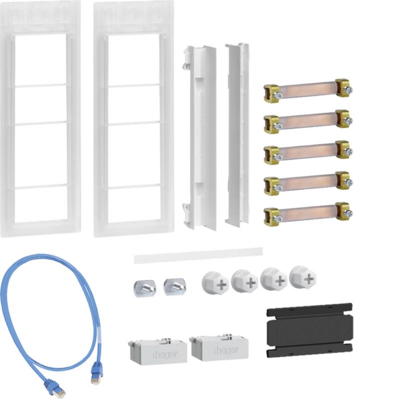 Hager Verbindungssatz, univers Z, 3-Punkt, Schrank/Schrank, inkl. WAN-Verbindung
