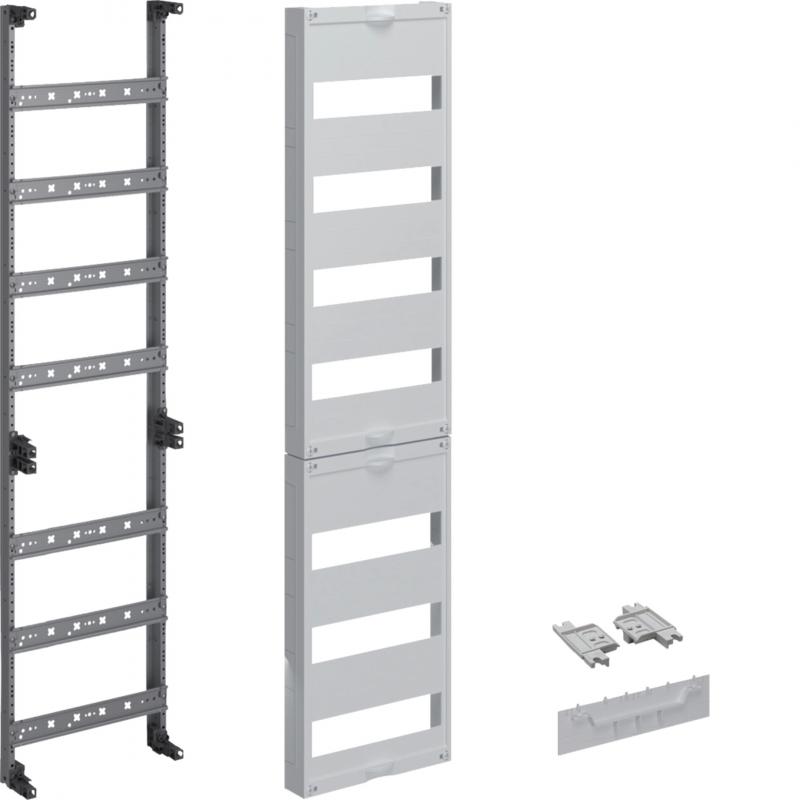 Hager Verteilerfeld, univers Z, 1050mm, 1-feldig, 7-reihig, ohne QC-Klemmen, mit