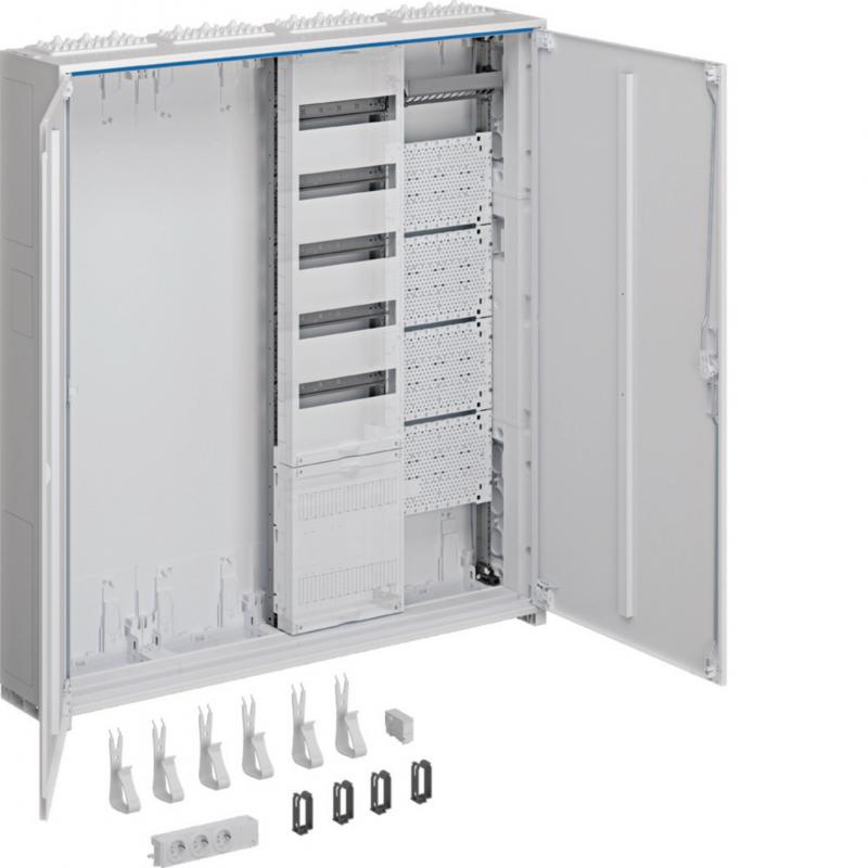 Hager Systemschrank, Multim., univ.Z, 1100x1050x205 mm, SKII, IP44, VF-5rh/APZ,