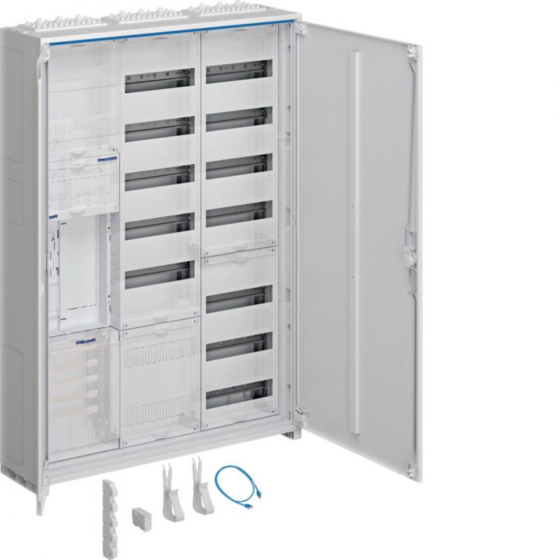 Hager Komplettschrank univers Z, 1 ZP, BKE-I, APZ, ESA, VT13, IP44, H=1100mm, 3-