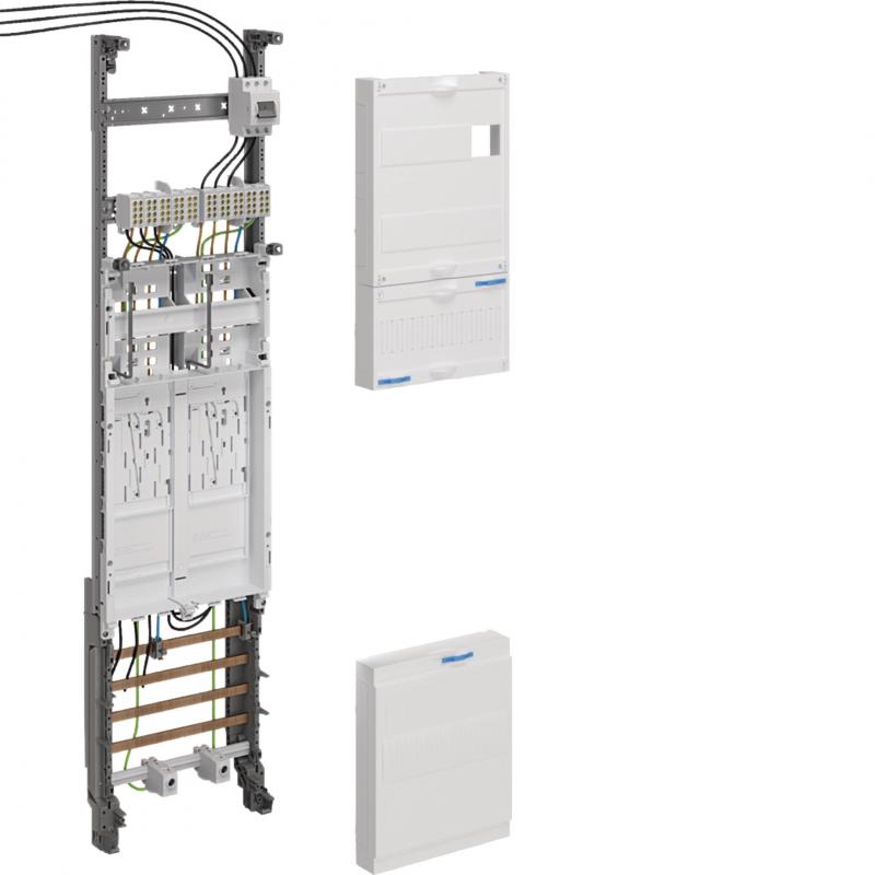 Hager Komplettfeld univers Z, 2 ZP, BKE-I, OKK, 1050mm, 1-feldig, PV-Übersch./Ka