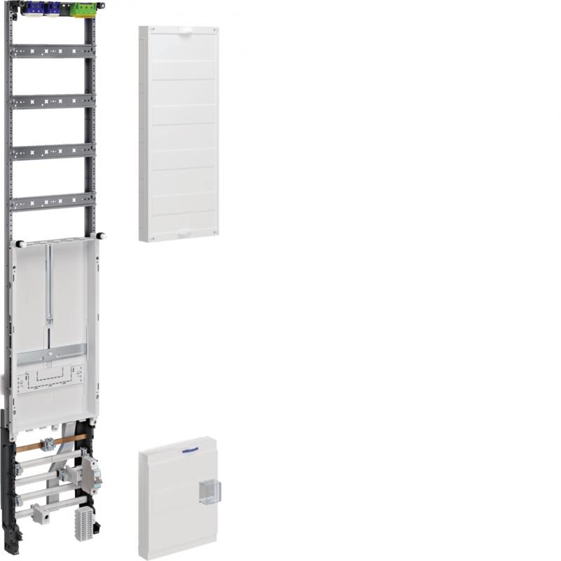 Hager Komplettfeld, univers Z, 1350 mm, SG/VT-3rh, 1-feldig, Ausführung Bayern