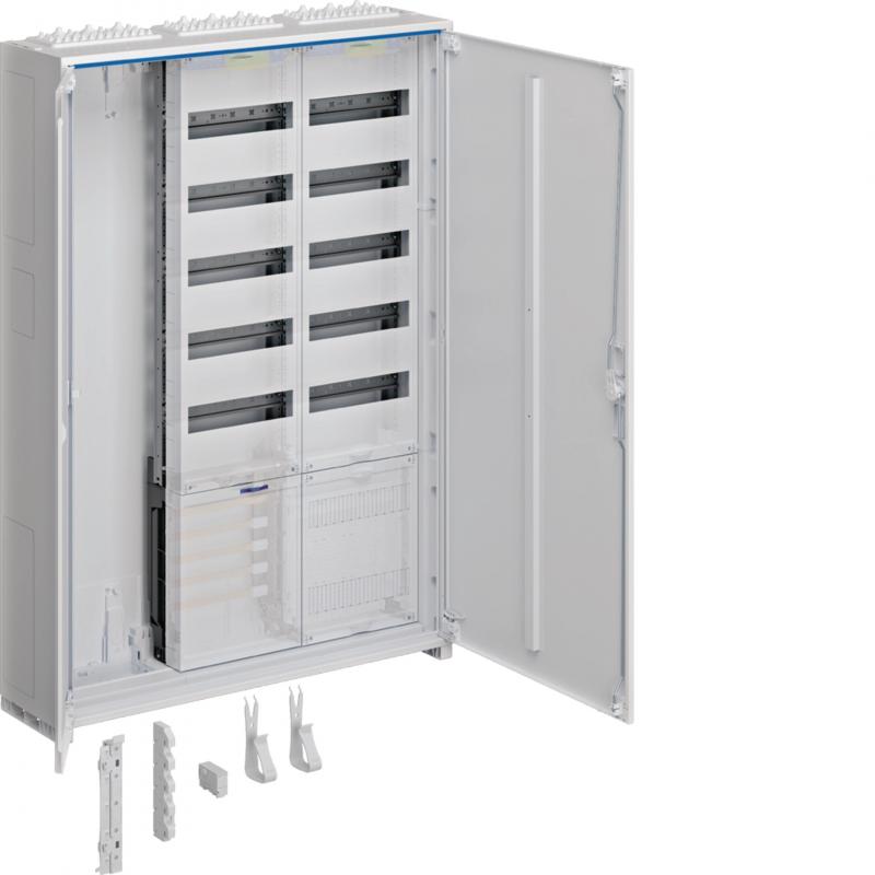 Hager Systemschrank univers Z, IP44, 1100x800 mm, mit Einspeise- u. APZ-Feld, 3-