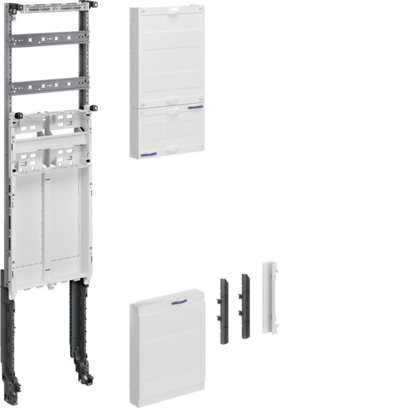 Hager Zählerfeld Einbausatz, eHZ, Höhe 1050mm, 1-feldig, für Sammelschienen