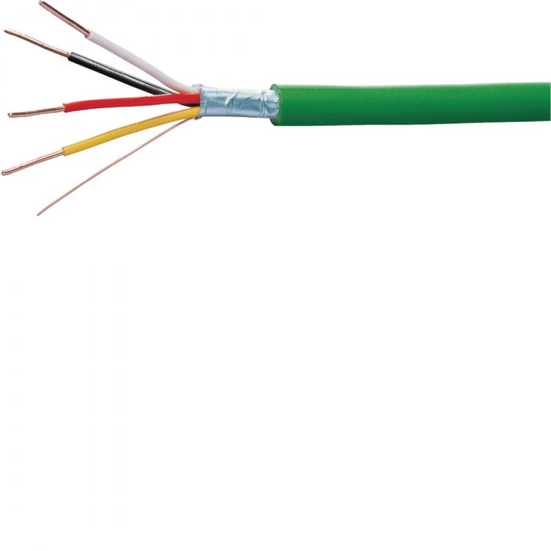 Hager KNX Systemleitung, J-H(St)Hh, 2x2x0,8mm², B2cas1d1a1, halogenfrei, Länge 5
