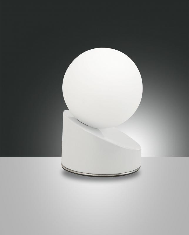 Fabas Luce 3360-30-102 Gravity LED Tischleuchte Ø100mm 5W Weiß