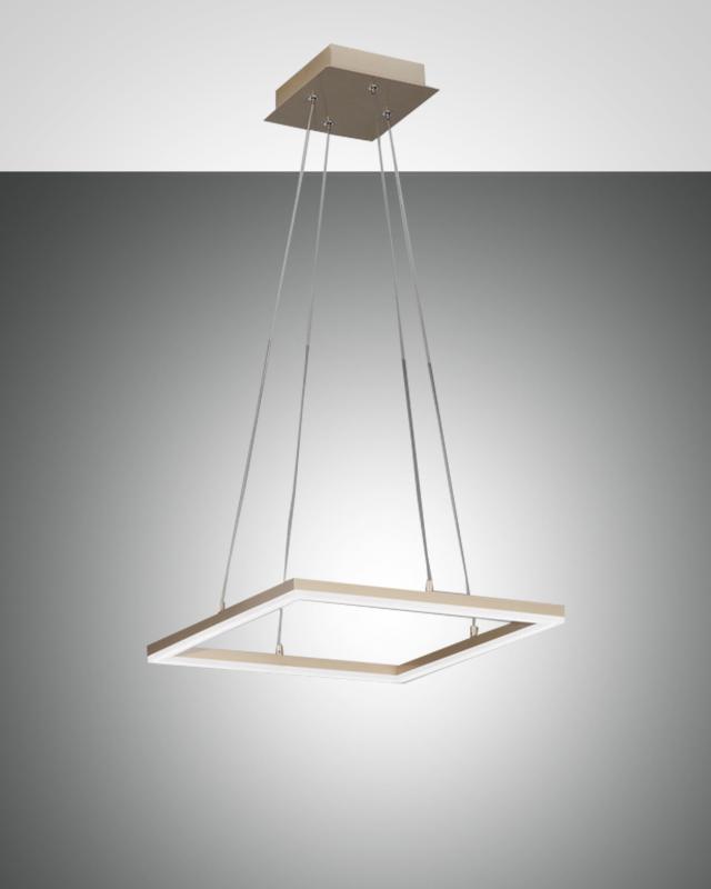 FABAS LUCE FAB-3394-40-225-01 Bard LED Pendelleuchte 42x42cm 39W 3000K Gold edelmatt Smartluce